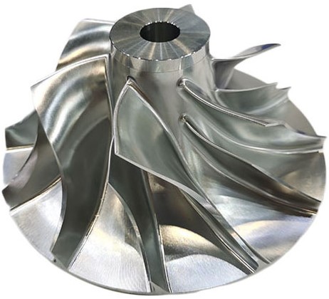 5-Axis CNC Machined Aluminum Alloy Open Impeller