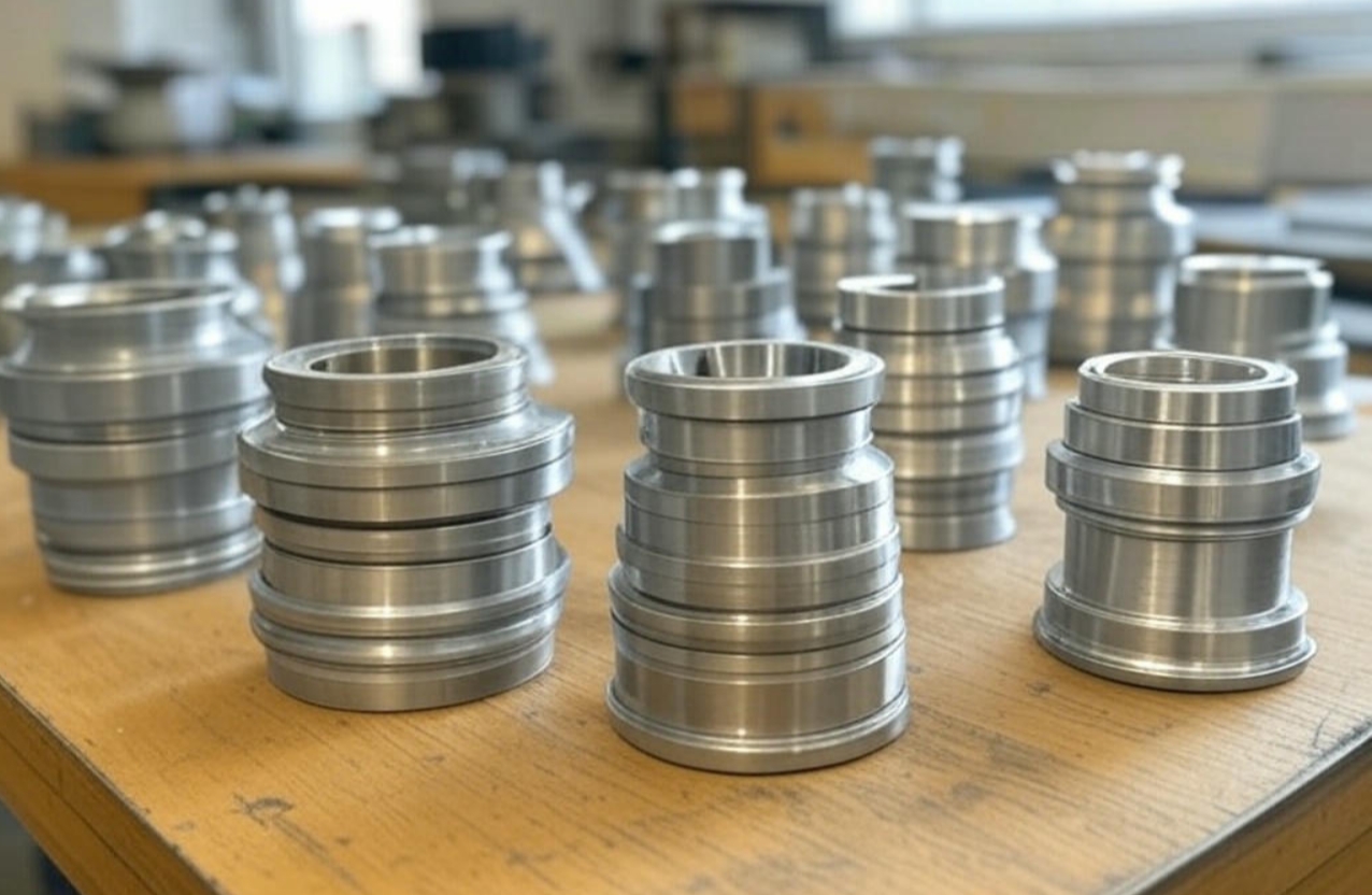 CNC Aluminum Milling parts on the table3