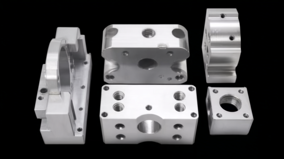 Peças de liga de alumínio industrial de usinagem CNC7