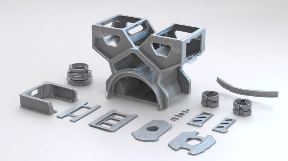 3D printing industrial aluminum alloy parts3