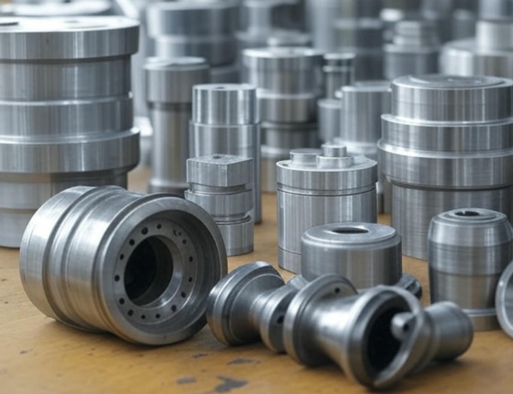 CNC Aluminum Milling parts on the table6