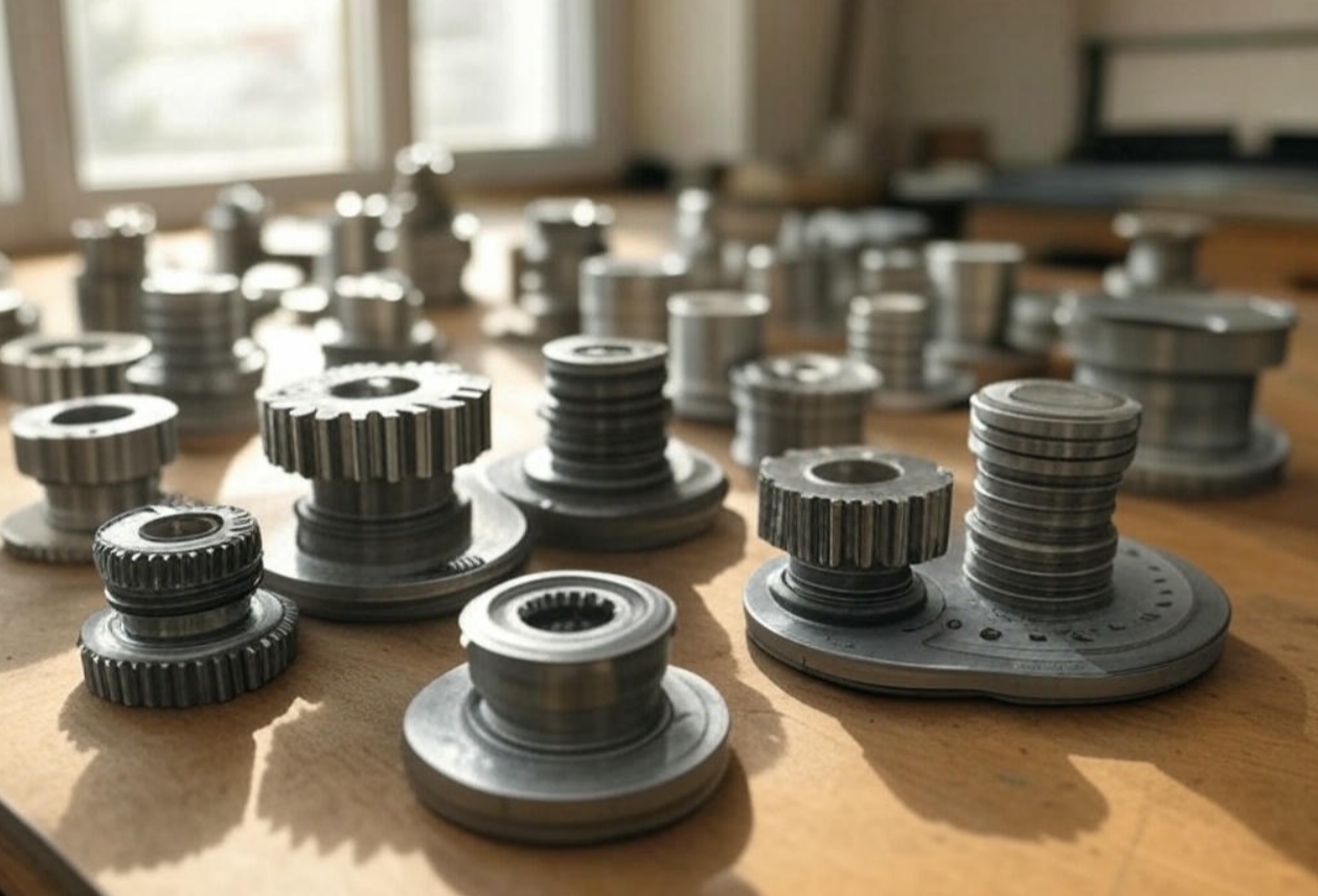 CNC Aluminum Milling parts on the table5
